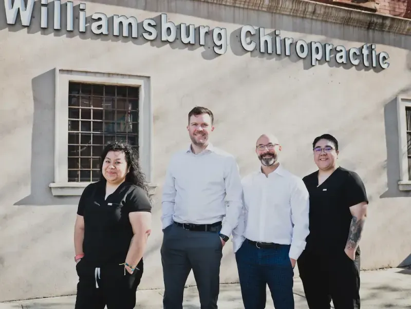 Williamsburg Chiropractic team outside of office
